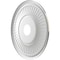 Ekena Millwork Berkshire PVC Medallion (Canopies up to 8 3/8"), 19"OD x 3 1/2"ID x 1"P, Metallic Rustic Mist CMP19BEERU - alternate 4